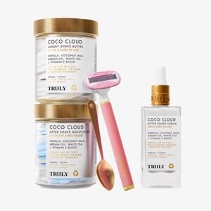 TRULY Coco Cloud Moisturizer Set - Gold and White